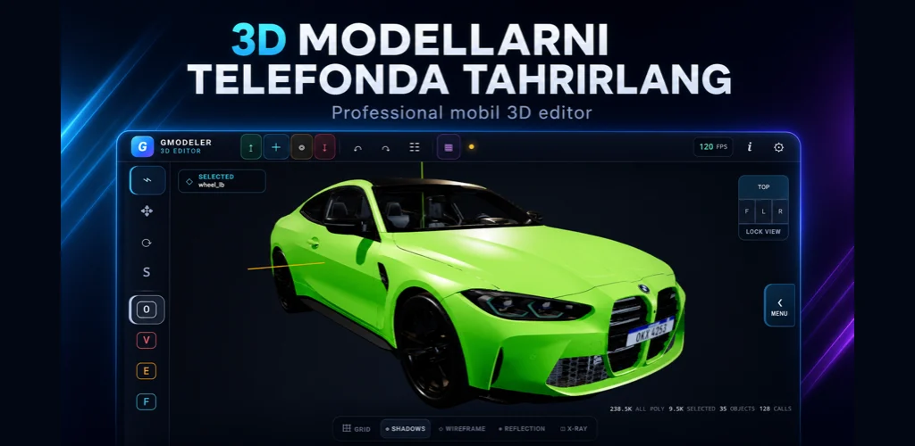 GModeler dasturi interfeysi